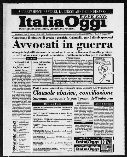 Italia oggi : quotidiano di economia finanza e politica